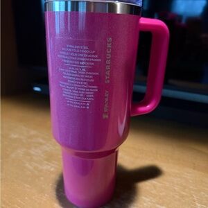 Stanley Bright Pink Stainless Steel Travel Tumbler with Handle